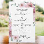 Budget Dusty Rose Pink Floral Wedding