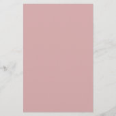 Budget Dusty Rose Rosa Blumengrün Hochzeit (Rückseite)