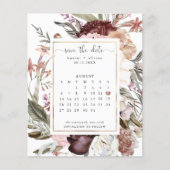 Budget Dusty Rose Save the Date Kalender Flyer (Vorderseite)