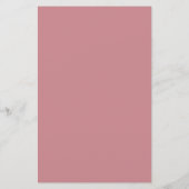 Budget Dusty Rose Simple Script Baby Dusche (Rückseite)