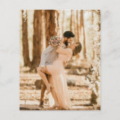 Budget Dusty Rose Wappen Hochzeit Einladung (Rückseite)