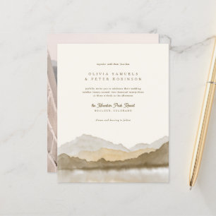 Budget Earth Tones Boho Mountain Foto Hochzeit
