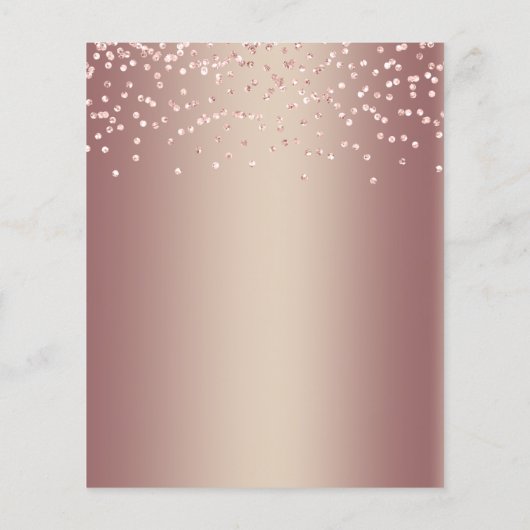 Budget Eiffelturm Rose Gold Sweet 16 Einladung (Rückseite)