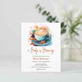 Budget Ein Baby ist das Brechen Coffee Baby Dusche (Stehend Vorderseite)