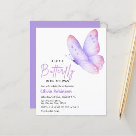 Budget Ein Kleiner Schmetterling Baby Shower Einla