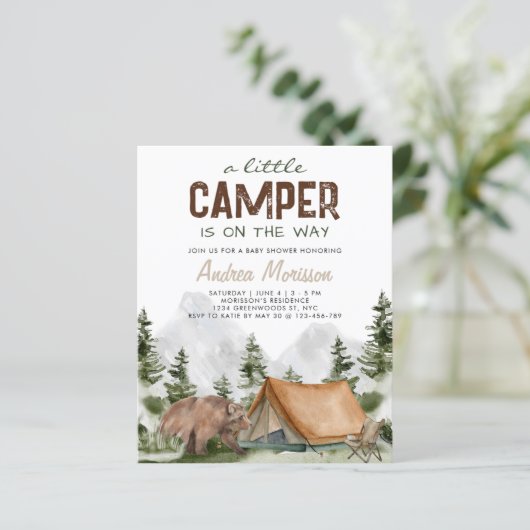 Budget Eine kleine Bärendusche (Stehend Vorderseite)