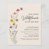 Budget Eine kleine Wildblume Boho Kinderdusche ein (Vorderseite)