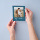 Budget Einfach Aquamarin Save the Date Einladung F Flyer (Gruppe)