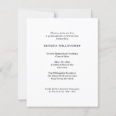 Budget Einfach Elegantes Foto Homeschool Abschluss (Rückseite)