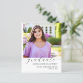 Budget Einfach Elegantes Foto Homeschool Abschluss (Stehend Vorderseite)