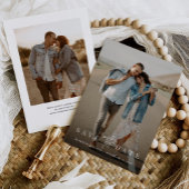 Budget Einfach modern Minimalistisch zwei Foto Save The Date