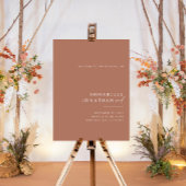 Budget einfach, modern und elegant Terracotta Poster