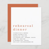 Budget Einfach Terracotta Probe Dinner einladen (Vorne/Hinten)