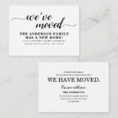 Budget Einfach: Wir haben die neue Zuhause Moving  Mitteilungskarte (Vorne/Hinten)