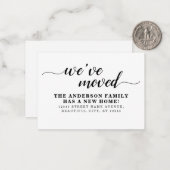 Budget Einfach: Wir haben die neue Zuhause Moving  Mitteilungskarte (Vorderseite/Rückseite Beispiel)