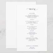 Budget einfache dunkle Marine Typografie Hochzeits (Vorne/Hinten)