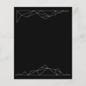 Budget Einfache Hochzeitseinladung. (Rückseite)