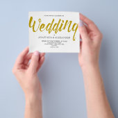 Budget Einfache Hochzeitseinladung. Flyer (Gruppe)