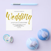 Budget Einfache Hochzeitseinladung. Flyer (Einzeln)