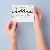Budget Einfache Hochzeitseinladung. Flyer (Gruppe)