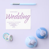 Budget/Einfache Hochzeitseinladung Flyer (Einzeln)