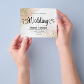 Budget Einfache Hochzeitseinladung. Flyer (Gruppe)