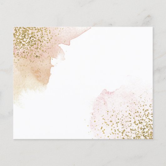 Budget Einfache Hochzeitseinladung. Flyer (Hinten)