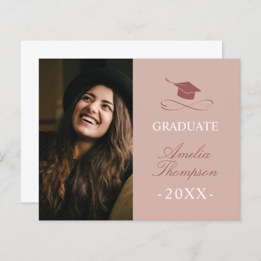 Budget Einfache Minimalistische Bekanntgabe (Vorne/Hinten)