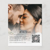 Budget Einfache Moderne 2 Foto Hochzeit Einladung (Rückseite)
