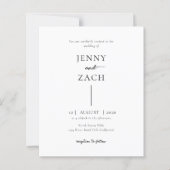 BUDGET Einfache Moderne Foto-Hochzeit (Vorderseite)