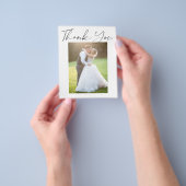 Budget einfache moderne Foto Hochzeit danke Flyer (Gruppe)