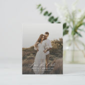 Budget einfache moderne Foto Hochzeit sparen das D (Stehend Vorderseite)