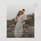 Budget einfache moderne Foto Hochzeit sparen das D (Vorderseite)