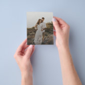 Budget einfache moderne Foto Hochzeit sparen das D Flyer (Gruppe)