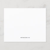 Budget Einfache Moderne Probe Einladung (Rückseite)