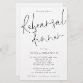 Budget Einfache Probe Abendessen Größere Einladung (Vorne/Hinten)