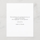 Budget Einfache Schwarz-weiße Kundennummer Dankesc (Rückseite)