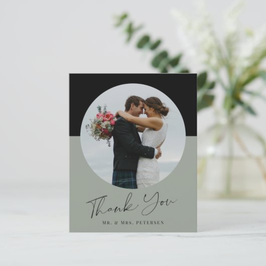 Budget einfache Skript Foto Hochzeit danke Ihnen K (Stehend Vorderseite)