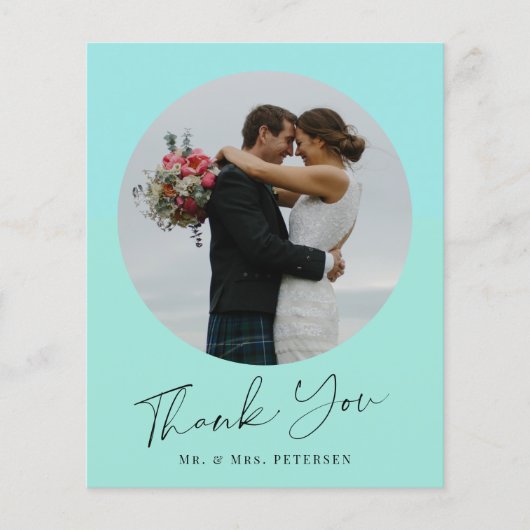 Budget einfache Skript Foto Hochzeit danke Ihnen K Flyer (Vorne)