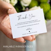 Budget einfache Skriptdusche danke Mitteilungskarte