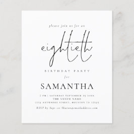 Budget Einfache Skripte 80. Geburtstagsparty Einla