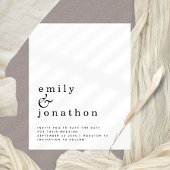 Budget Einfache Typografie Hochzeit speichern das