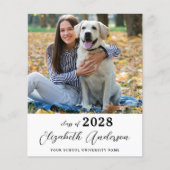 Budget Einfaches Foto Senior Abschluss Einladung (Vorderseite)