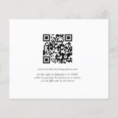 Budget Einfaches Skript QR Code Wedding RSVP (Rückseite)