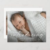 Budget Einführung Baby Foto Danke Karte (Vorne/Hinten)