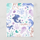 Budget Eins der Sea Dolphin Retro Erster Geburtsta (Rückseite)