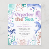 Budget Eins der Sea Dolphin Retro Erster Geburtsta (Vorderseite)