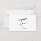 BUDGET Einzigartige, nicht traditionelle Fun Guest Mitteilungskarte (Rückseite)