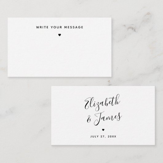 BUDGET Einzigartige, nicht traditionelle Fun Guest Mitteilungskarte (Vorne/Hinten)