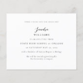 Budget Ele Chic 5 Multi-Foto Graduate Ankündigung (Rückseite)